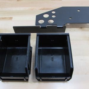 Sidebin system for Lyman Victory, American 8, Ideal C frame and T Mag II  presses w/ (2) black bins & (2) bin barriers